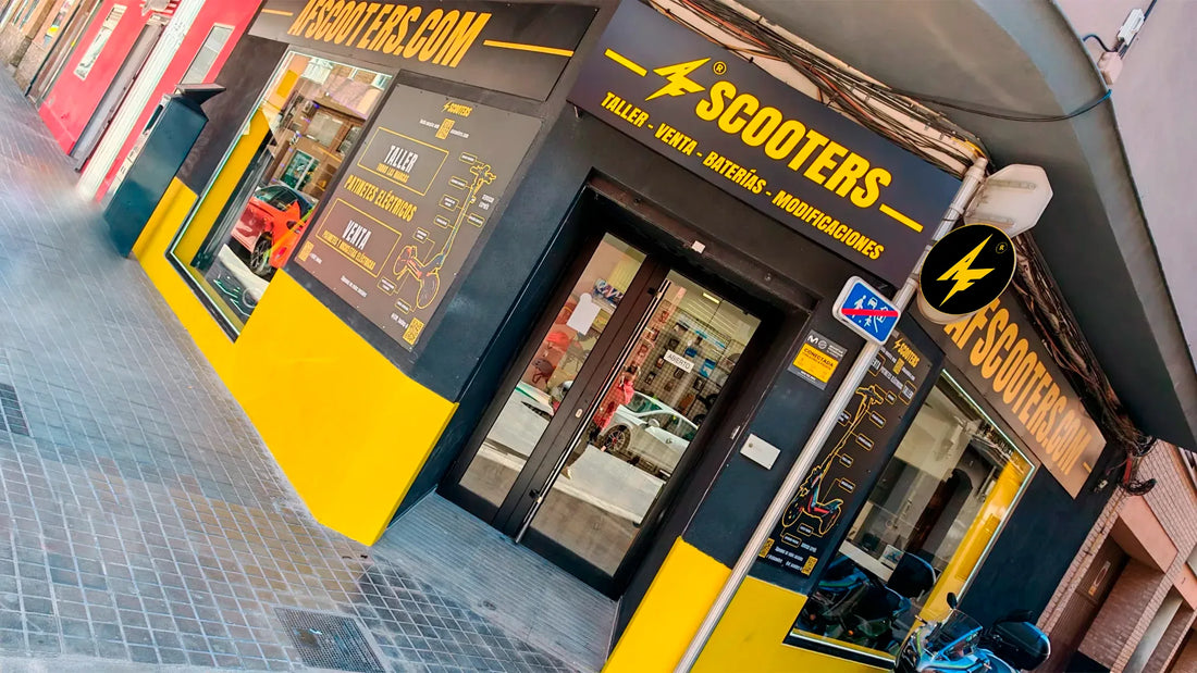 AF SCOOTERS venta de patinetes electricos, accesorios, recambios, baterías, taller del patinete eléctrico