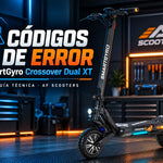 Guía de códigos de error del patinete eléctrico SmartGyro Crossover Dual XT creada por AF SCOOTERS