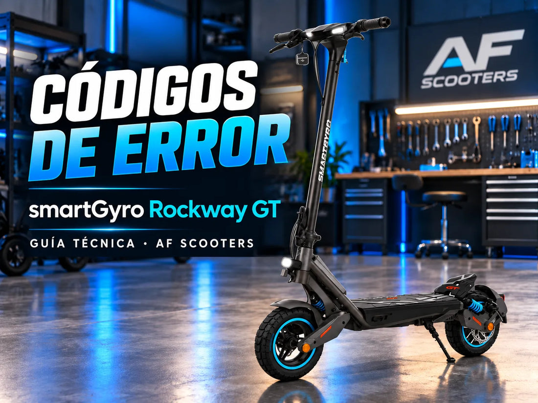 Códigos de error patinete eléctrico SmartGyro Rockway GT: qué significan y cómo actuar