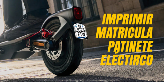 Imprimir matricula patinete electrico DGT Ecoxtrem AF SCOOTERS venta de patinetes electricos, accesorios, recambios, baterías, taller del patinete eléctrico
