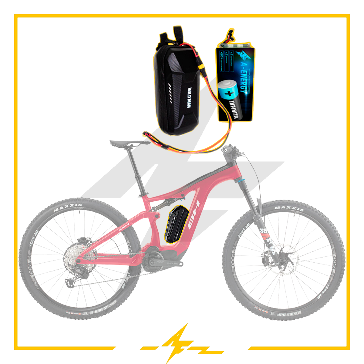 Bateria autonomia Bicicleta electrica Shimano 36V
Para marcas de bicis incluyendo Orbea, Bianchi, BH, Lapierre, Merida, Trek, Focus, Maxx, Canyon, BMC, Cannondale, Santa Cruz, Wilier, Marin, Husqvarna, Ducati y otras marcas de bicicletas eléctricas

batería bicicleta eléctrica
bateria bici electrica
bateria para bicicleta electrica
batería de autonomía para bicicleta eléctrica
batería externa bicicleta eléctrica
bateria de bicicleta electrica
baterias ebike
baterias para bicicletas